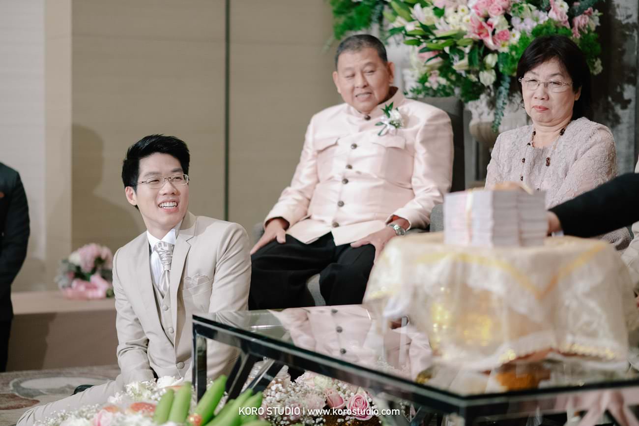 Okura Prestige Bangkok, Thai - Chinese Wedding Ceremony Chayapa and Wittawat - ช่างภาพงานแต่ง ภาพงานแต่งงาน พิธีงานแต่งงานเช้าแบบไทย-จีน คุณข้าวโพด และคุณวิท โรงแรมดิโอกุระ เพรสทีจ กรุงเทพ